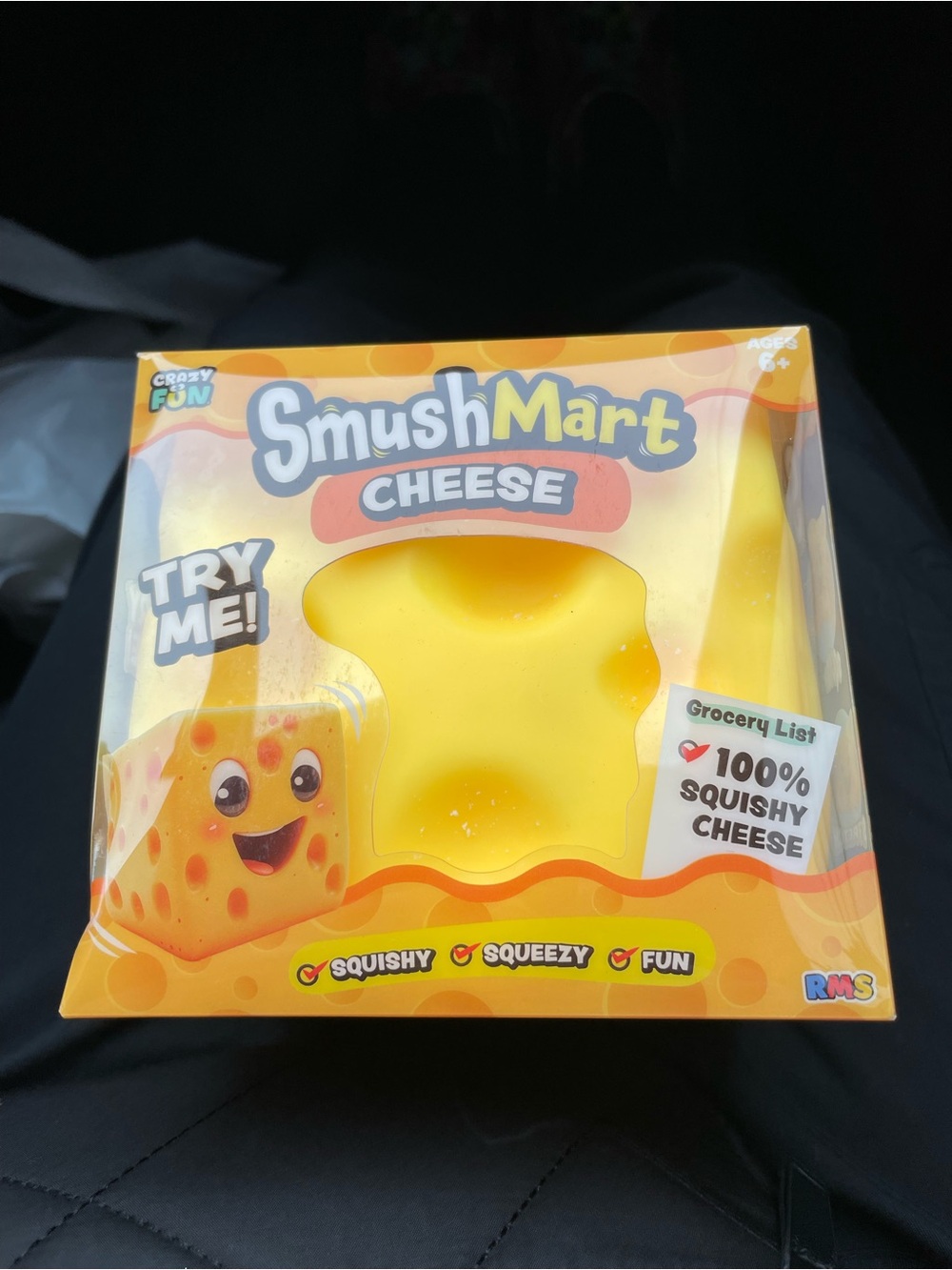 Cheese Squishy Toy - Yellow